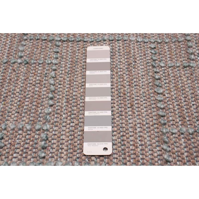 ECARPETGALLERY Braid weave Sienna Taupe Wool Rug - 6'0 x 9'0