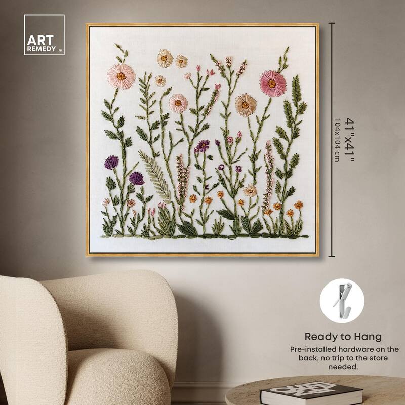 Wildflower Patch III Canvas by Art Remedy