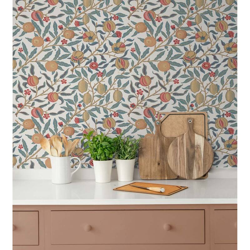 NextWall Pomegranate Peel and Stick Wallpaper