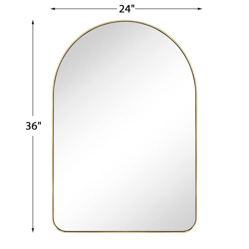 TEHOME Lussia Arch Metal Wall Mirror