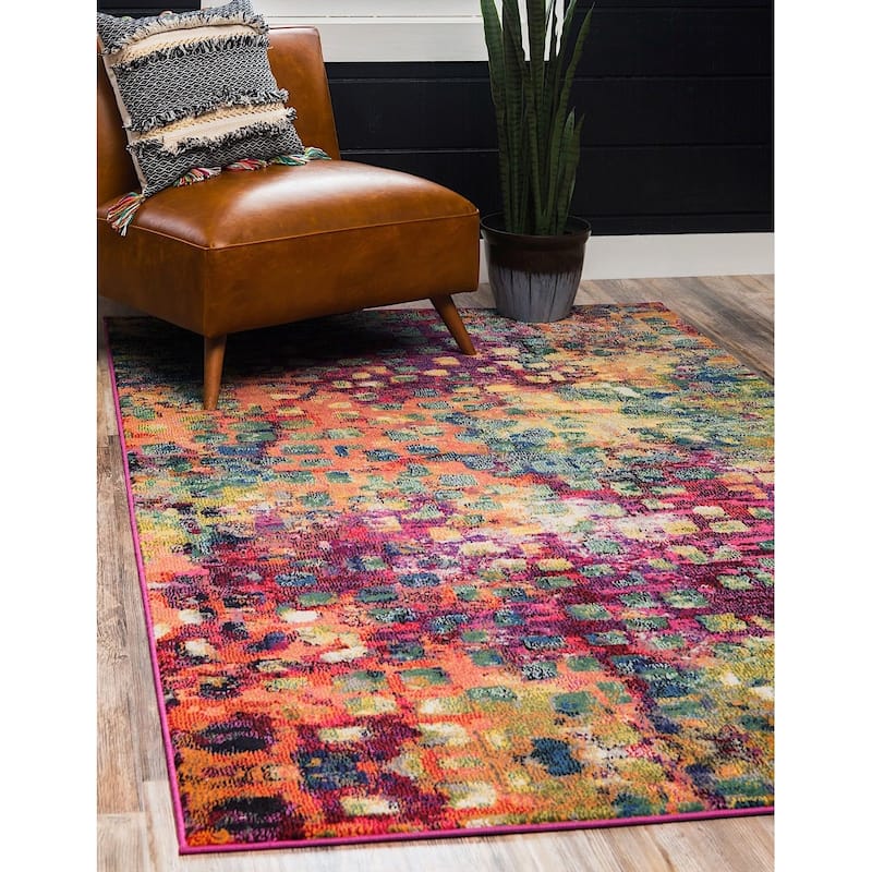 Contemporary Zhale Collection Area Rug - 5'x8' - Multi