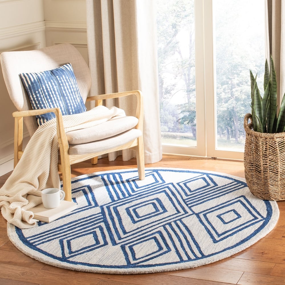 SAFAVIEH Handmade Micro-Loop Gudula Moroccan Wool Rug