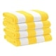 preview thumbnail 1 of 24, Linery & Co. Cotton Cabana Beach Towel 4 Pack- 30" x 60" - Yellow
