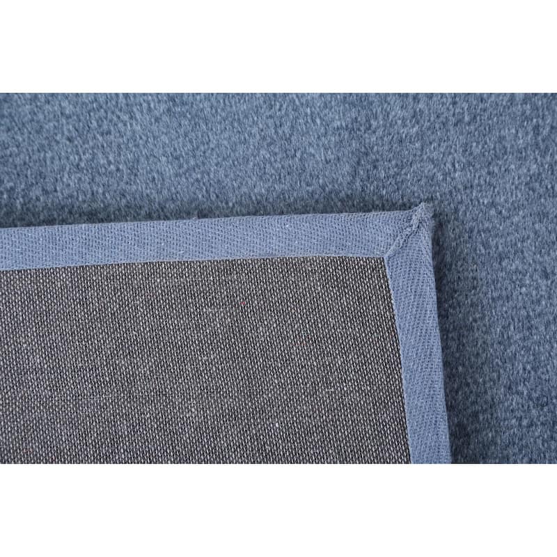 Emma Collection Thick Solid Color Area Rug