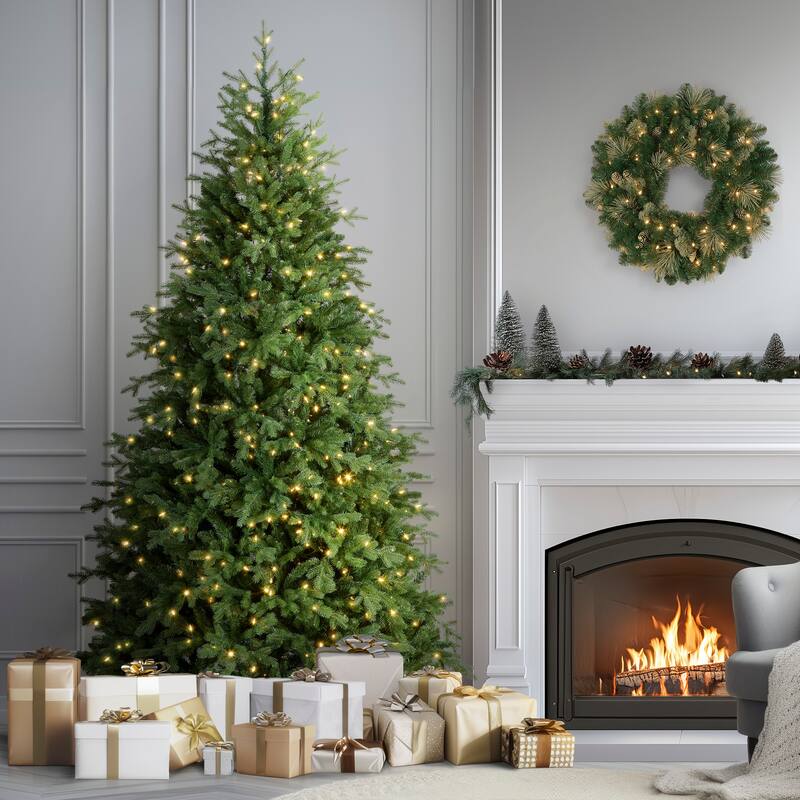 National Tree Company 7.5 ft. PowerConnect Princeton Fraser Fir with Dual Color LED Lights - 7.5 Foot