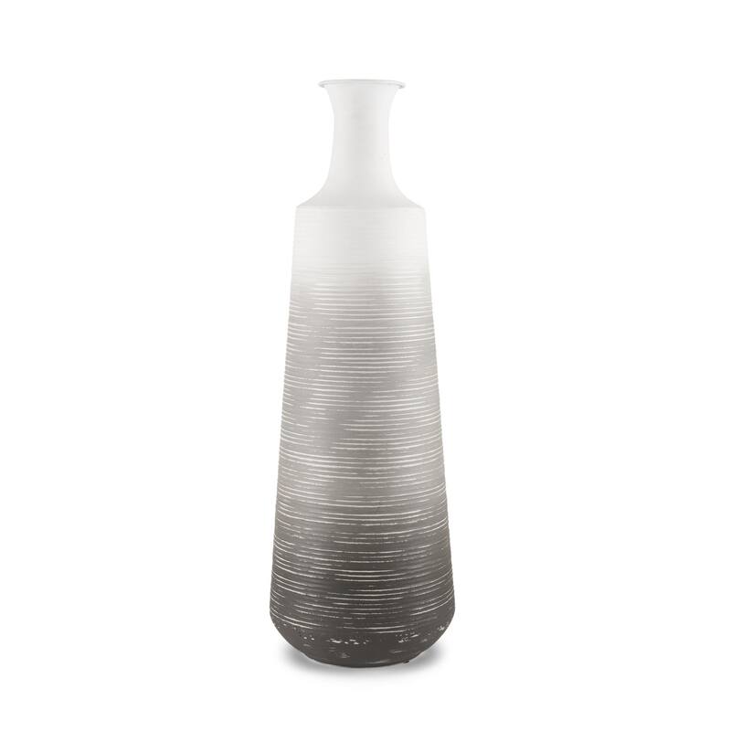 Toru White w/ Grey Medium Vase