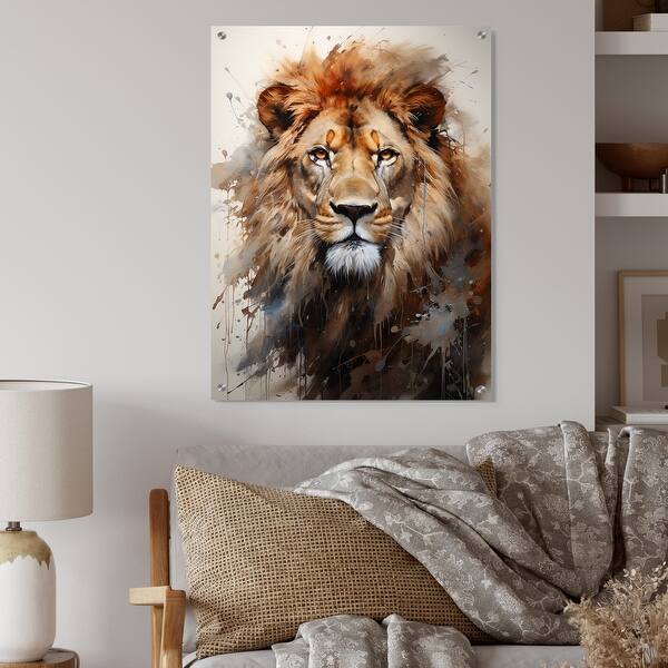 lion photography wall art