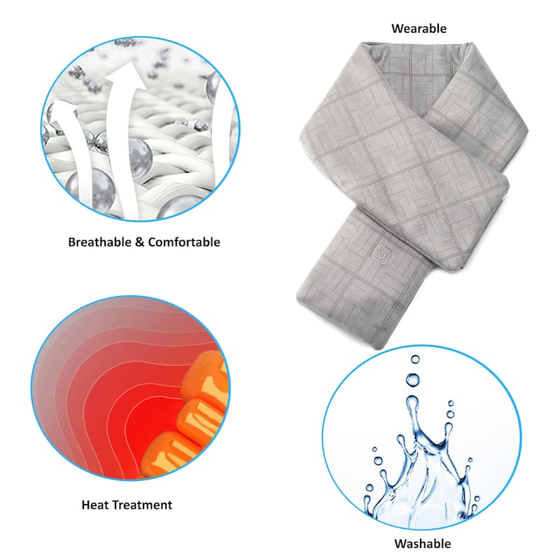 Carepeutic Cordless Wearable Neck Heating Wrap, Unisex