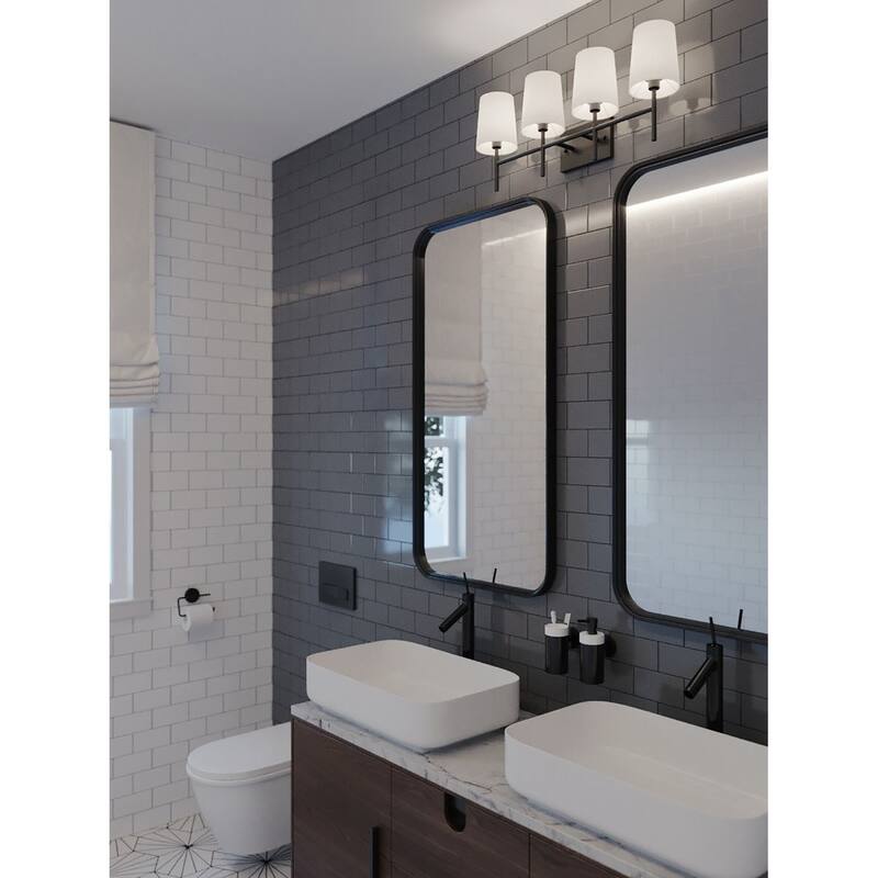 AFX Rose LED Vanity - Black - 4-Light