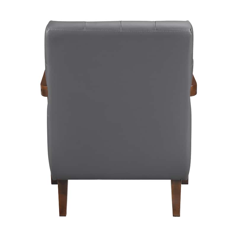 Leland Leather Match Accent Chair