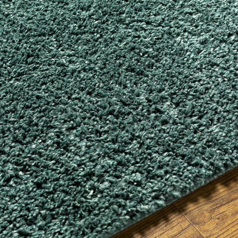 Livabliss Deluxe Shag Minimalist Medallion Area Rug