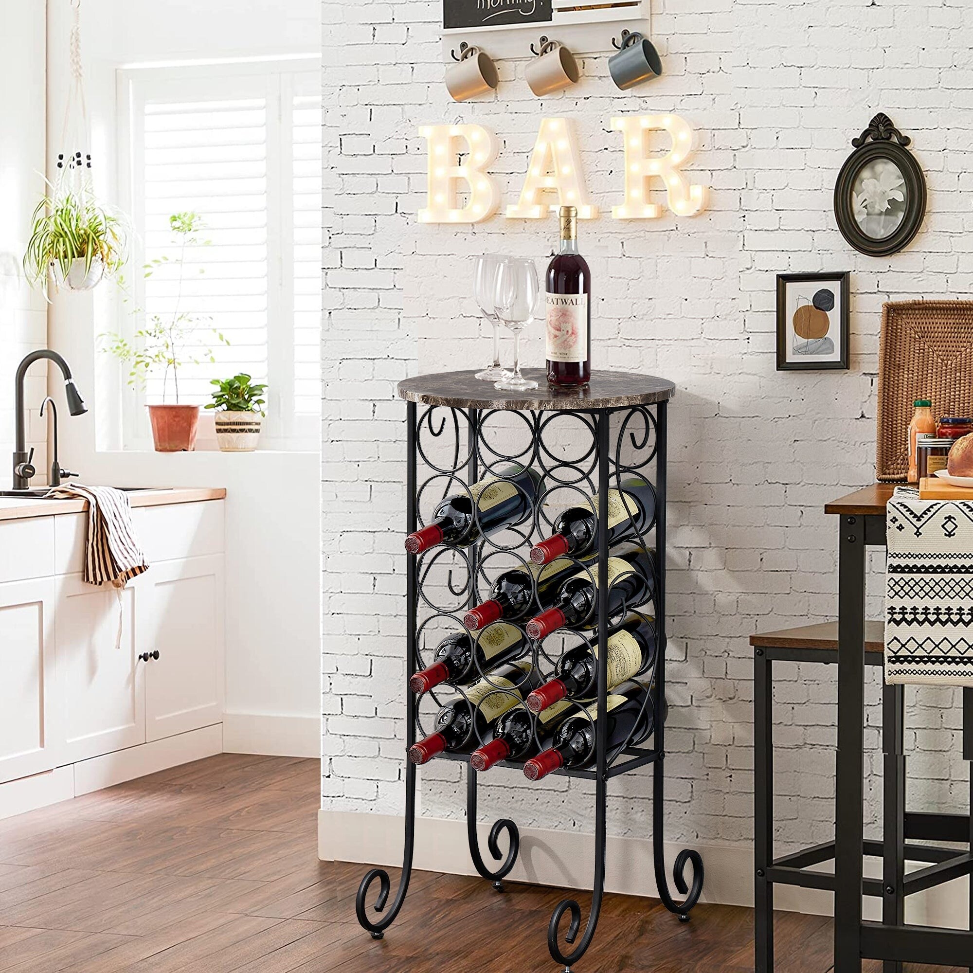 Wine display table deals