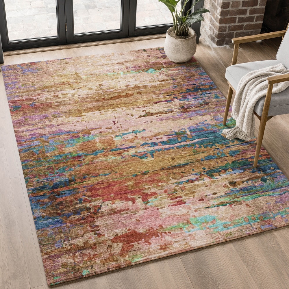 Premium Washable Super Soft Abstract Ombre Mayfield Rug