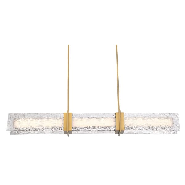 slide 2 of 8, Minka Lavery 5666-L Lumina 52" Wide Linear Pendant with Water Glass