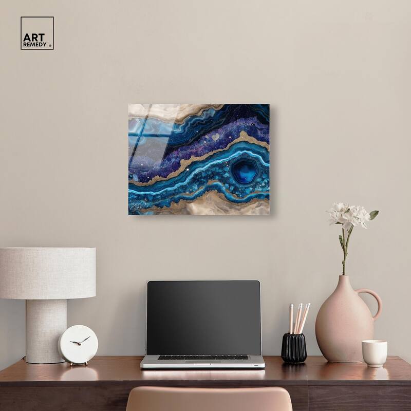 Galactic Geode I Acrylic by Art Remedy, Ready to Hang