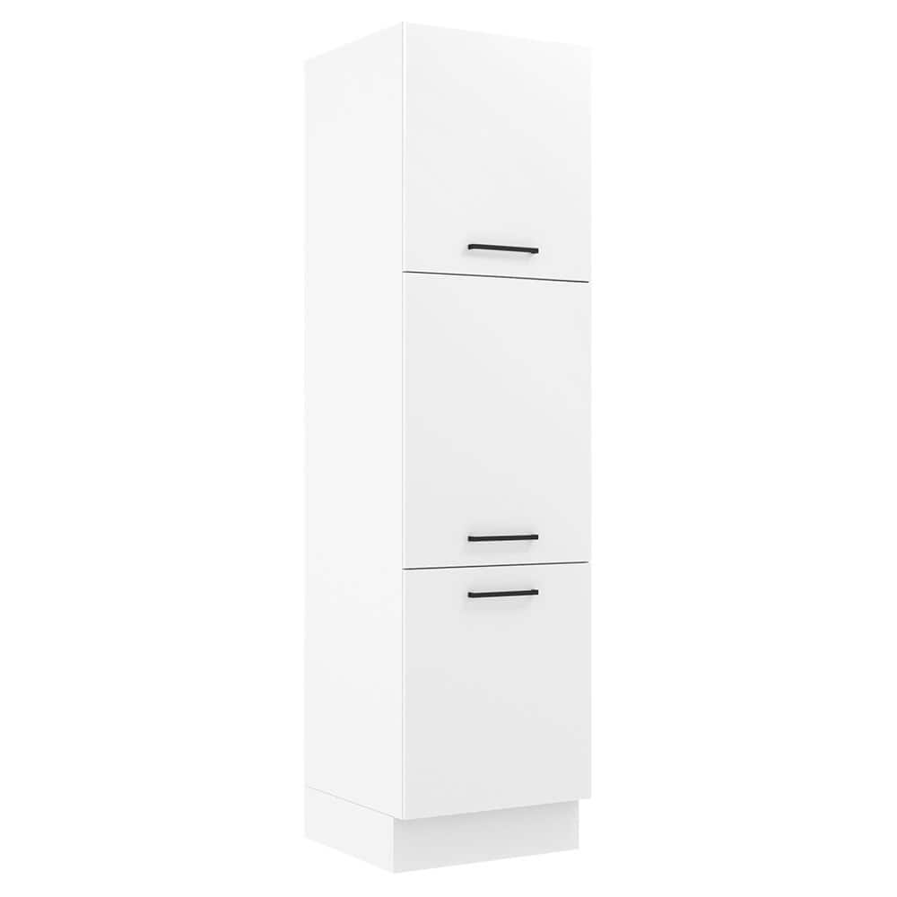 Madesa Hazel Pantry Kitchen Storage Cabinet 89 Inch Tall - White