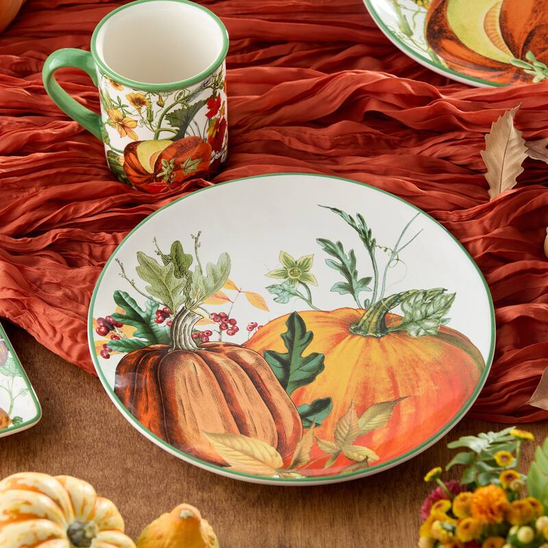 Certified Harvest Fields 11' Dinner Plates, Set of 4