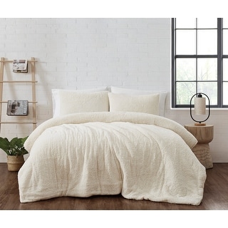 Brooklyn Loom Marshmallow Sherpa Comforter Set