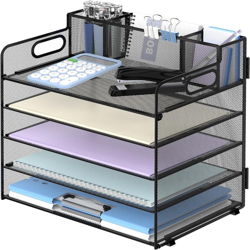5 Tier Desk Organizer - 13"L x 9.25"W x 13.38"H