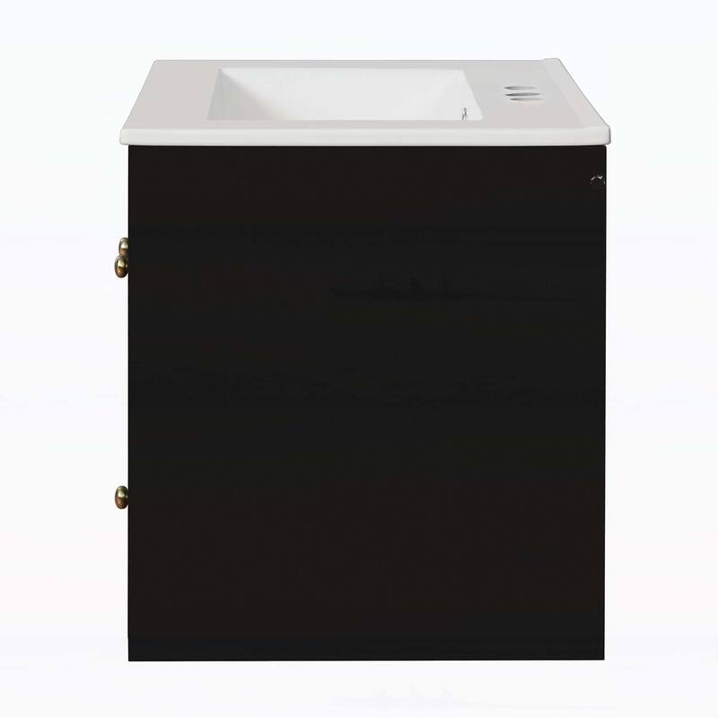 24" Bathroom Vanity Set Wall Mounted for Small Space
