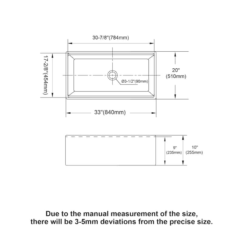 White Farmhouse Sink Workstation - Porcelain Ceramic Single Bowl Apron Front Kitchen Sink