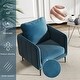 preview thumbnail 50 of 53, Nora Modern Velvet Accent Chair for Bedroom with Metal Legs
