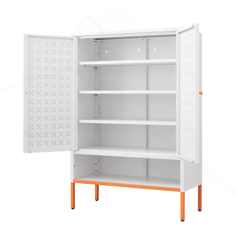 Versatile Double Door Shoe Cabinet with Innovative Design for Optimal Storage