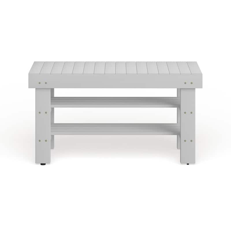 The Gray Barn Waggoner Solid Wood Shoe Bench