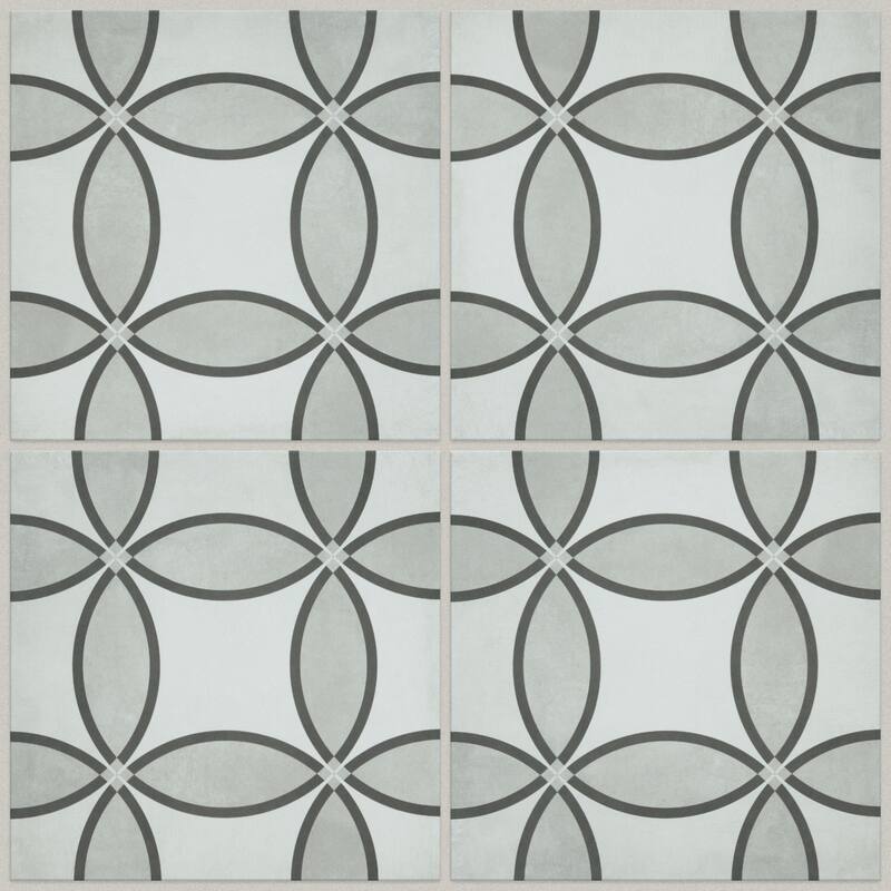 Shaw Revival Isabella - 8" Square Floor and Wall Tile - Matte Visual - - Opal