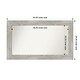 preview thumbnail 59 of 119, Dove Greywash Framed Non-Beveled Custom Wall Mirror, Bathroom Vanity Mirror Outer Size: 44 x 26
