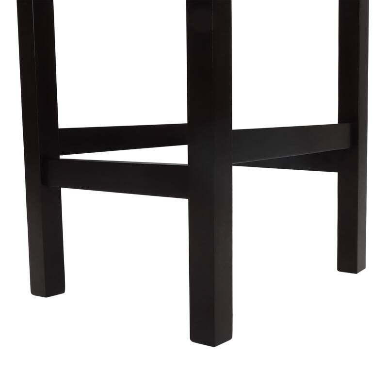 Lopez 27-inch Backless Ivory Leather Counterstools (Set of 2) by Christopher Knight Home