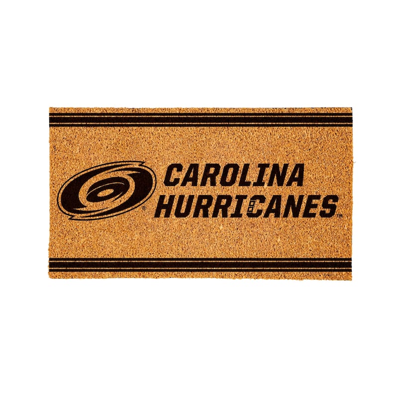 Carolina Hurricanes PVC Door Mat - Black