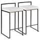 preview thumbnail 28 of 72, Porch & Den Forrest Contemporary Black Stackable Fully Welded Counter Stool (Set of 2)