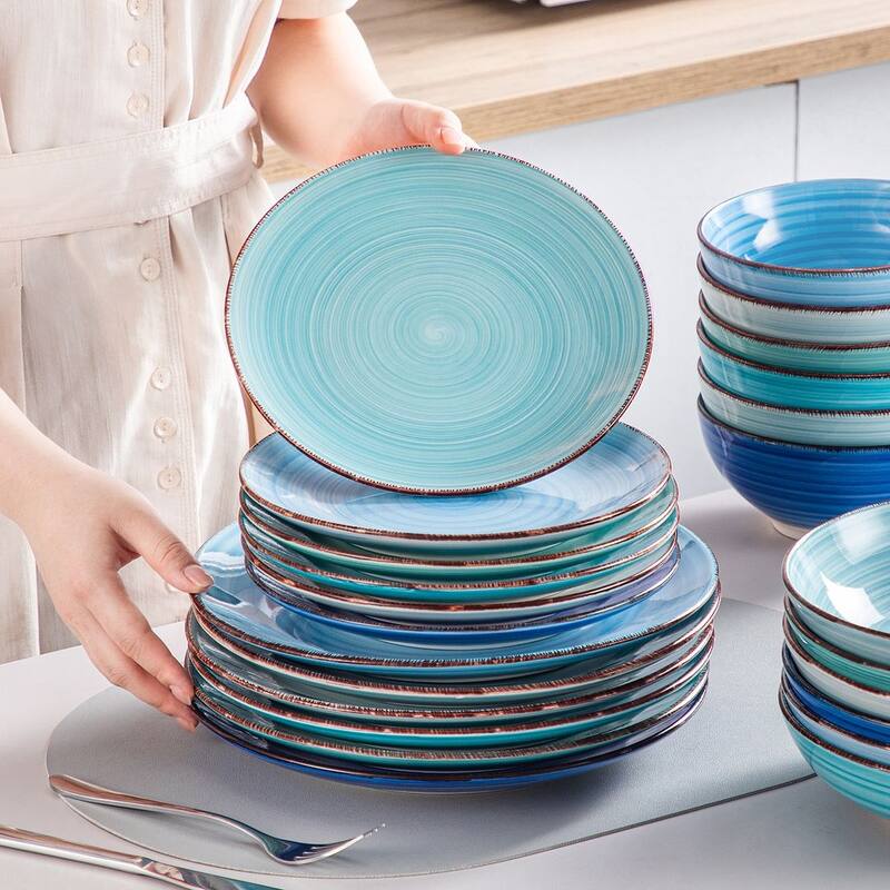 vancasso Bonita Stoneware Handpainted Multicolour Dinnerware Set