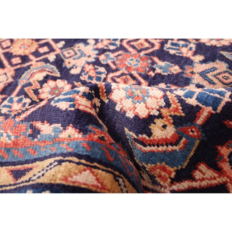 ECARPETGALLERY Hand-knotted Andelz Dark Navy Wool Rug - 4'11 x 6'8