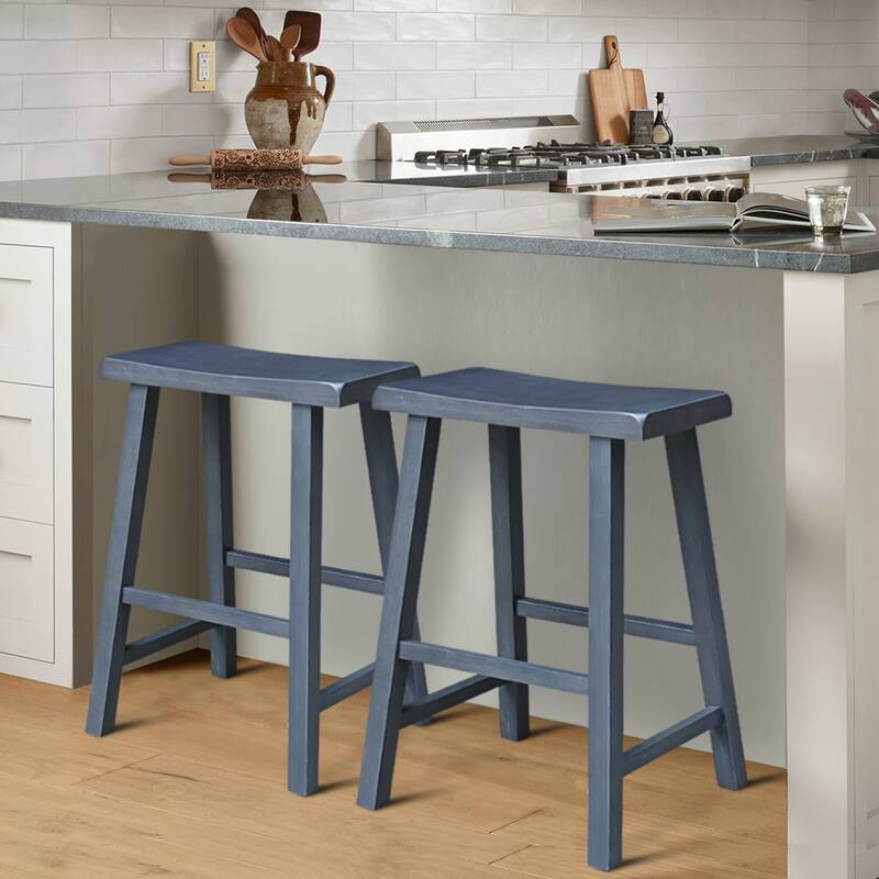 Saddle Seat Counter Height Stool - 24 in. Seat Height