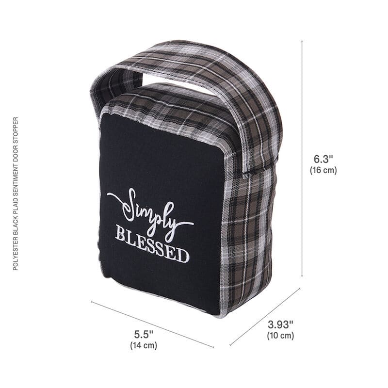 Elements Simply Blessed Door Stopper, 6 Inch - N/A