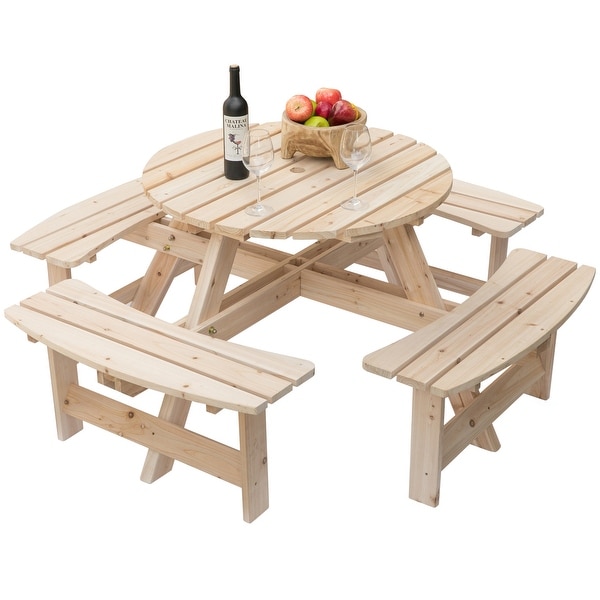Round store garden benches
