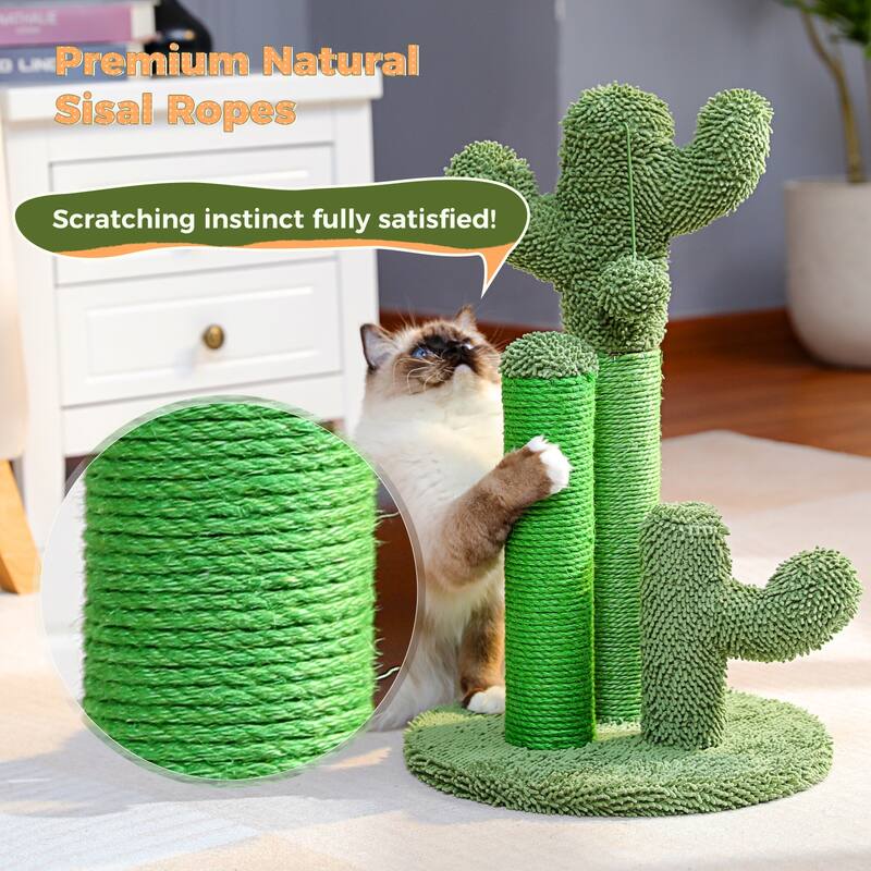 Oasis Series Lovely Cactus Cat Scratcher