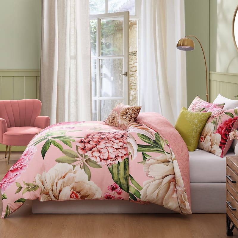 Bebejan Spring Forever 100% Cotton Sateen 5 Piece Reversible Comforter Set