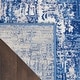 preview thumbnail 10 of 18, Nourison Whimsicle Modern Distressed Abstract Blue Ivory Area Rug