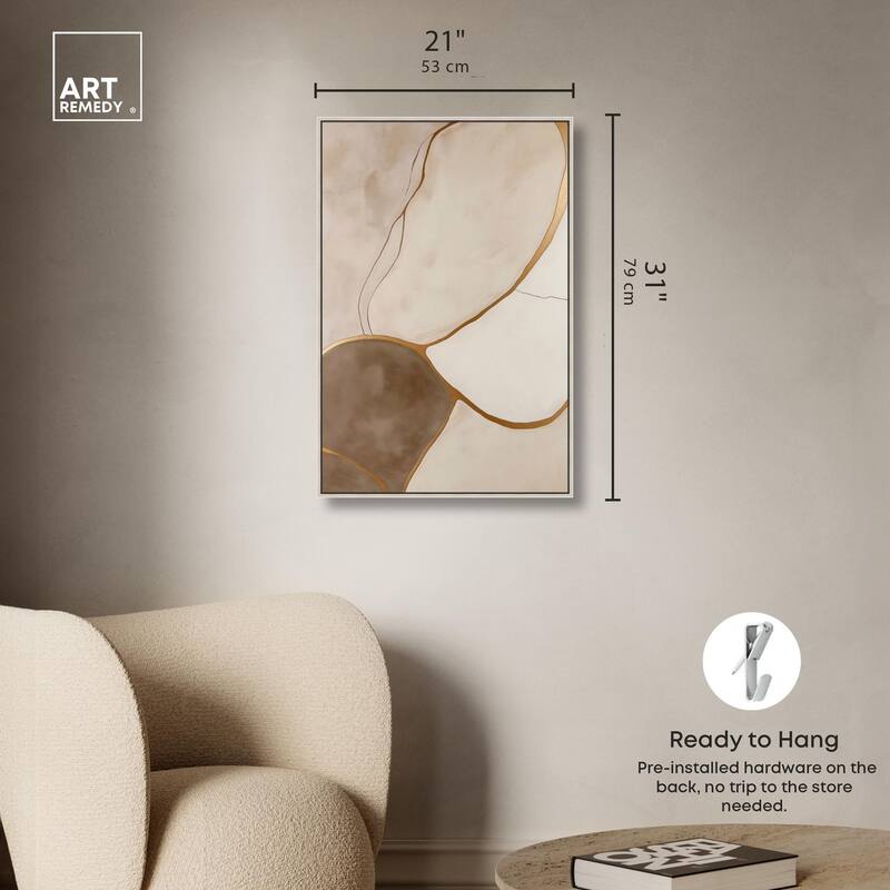 Taupe Terrain I Canvas by Art Remedy