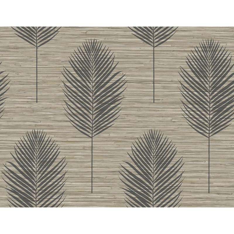 A-Street Prints Bali Light Brown Fern Wallpaper