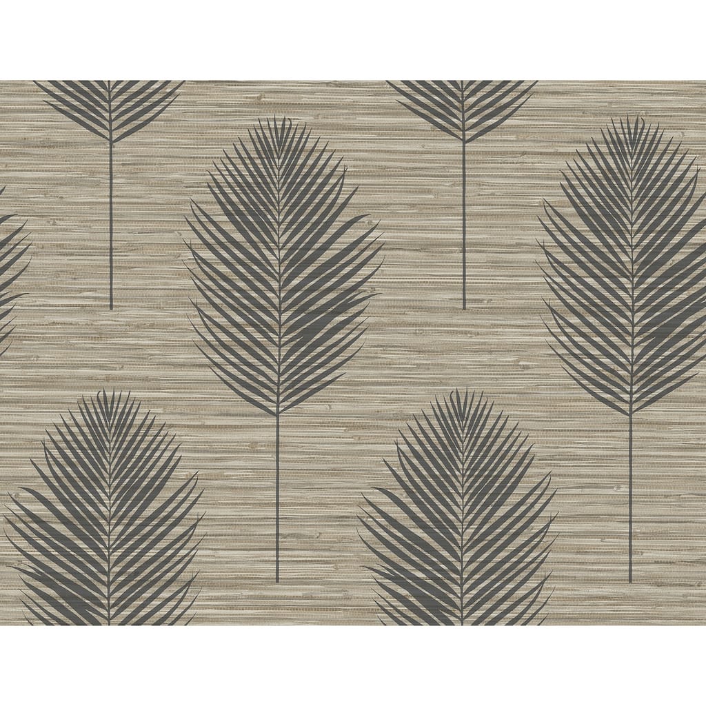 A-Street Prints Bali Light Brown Fern Wallpaper