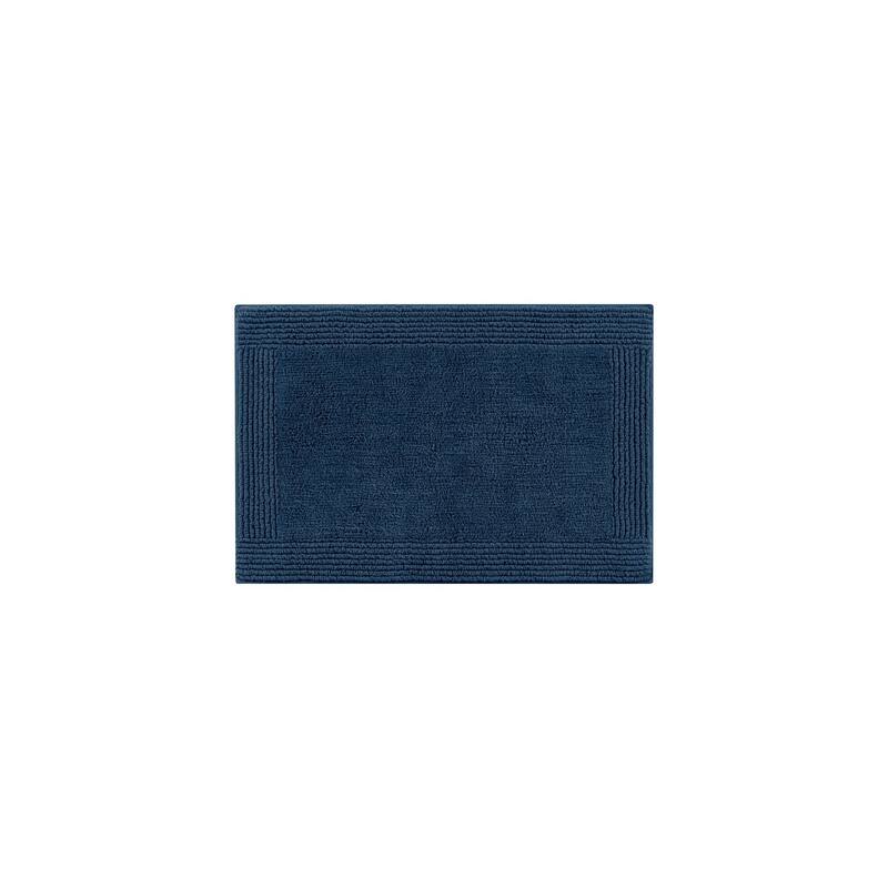 1 PCS 17x24" Cotton Tufted 3000 GSM Reversible Bath Rug Blue