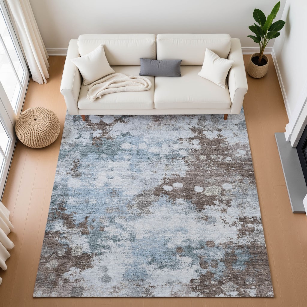 Premium Washable Super Soft Abstract Contemporary Mayfield Rug