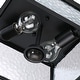 preview thumbnail 23 of 21, 2-Light Black Outdoor Farmhouse Flush Mount Ceiling Light