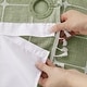preview thumbnail 26 of 39, No Hooks Linen Textured Geometric Tassels Shower Curtain with Snap-in Liner