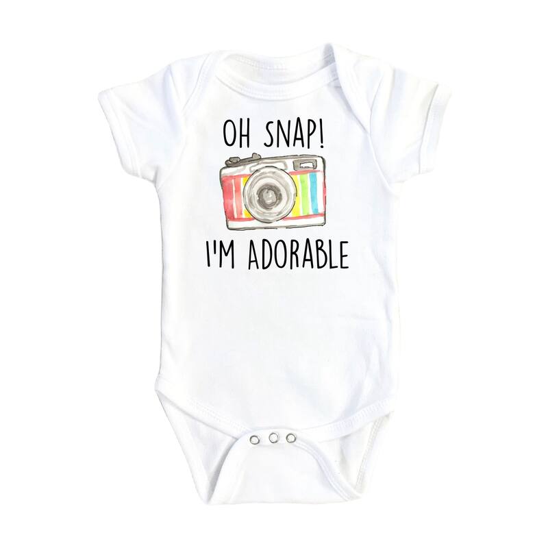 Photographer - Baby Boy Girl Clothes Infant Bodysuit Funny Cute Newborn 1G - White - 0-3M