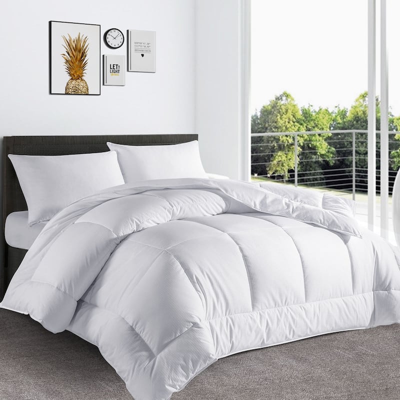All Season Down Alternative Comforter Soft Cover with Jacquard